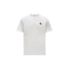 Moncler Men Cotton Pack Of Three Logo Patch T-shirts In White