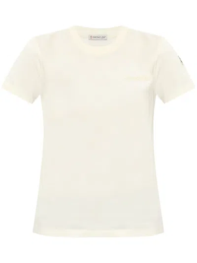 Moncler Logo-patch Cotton T-shirt In Multi