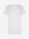 Moncler Logo-patch Cotton T-shirt In White
