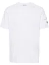 Moncler Logo-patch Cotton T-shirt In White