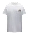 Moncler Logo-patch Cotton T-shirt In White