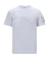 Moncler Polyester-cotton Blend Ss Crewneck T-shirt For Men In White