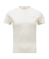 Moncler Logo-embroidered Cotton T-shirt In White
