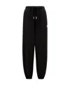 Moncler Black Jogger Pants With Elastic Waistband In Black