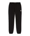 Moncler Logo-patch Cotton Track Pants In Black