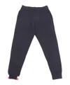 Moncler Logo-patch Cotton Track Pants In Blue