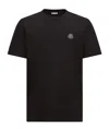 Moncler Logo Patch Crew Neck Short Sleeves T-shirt In Black