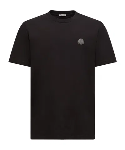 MONCLER MONCLER LOGO PATCH CREWNECK T-SHIRT