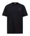 Moncler Logo Patch Cotton T-shirt, Men, Blue, Size: S In Blue