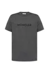 Moncler Logo-print Short-sleeve T-shirt In Gray