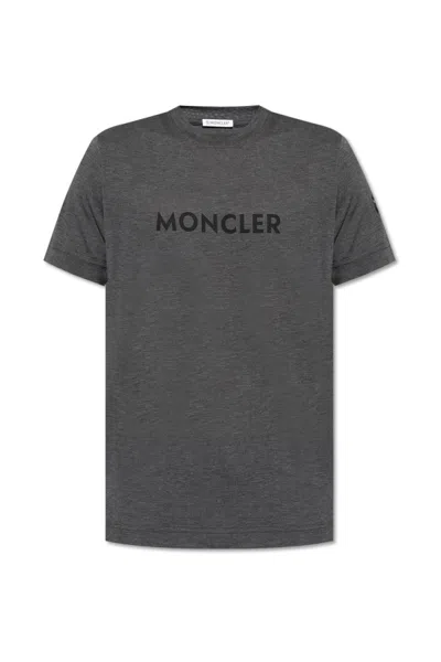 MONCLER MONCLER LOGO PATCH CREWNECK T-SHIRT
