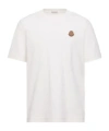 Moncler Logo Patch Cotton T-shirt In White