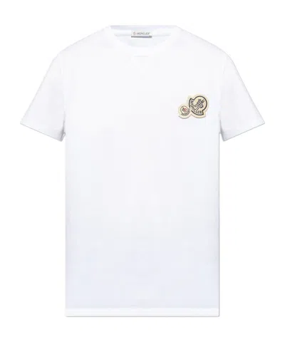MONCLER MONCLER LOGO PATCH CREWNECK T-SHIRT