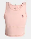 Moncler Sleeveless Round Neck Top With Contrast Stitching