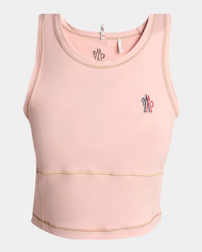 MONCLER LOGO PATCH CROP TOP
