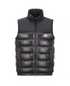 Moncler Logo-patch Down-feather Gilet In Black