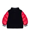 Moncler Logo Patch Down Jacket In Multi