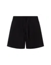 MONCLER LOGO PATCH DRAWSTRING SHORTS