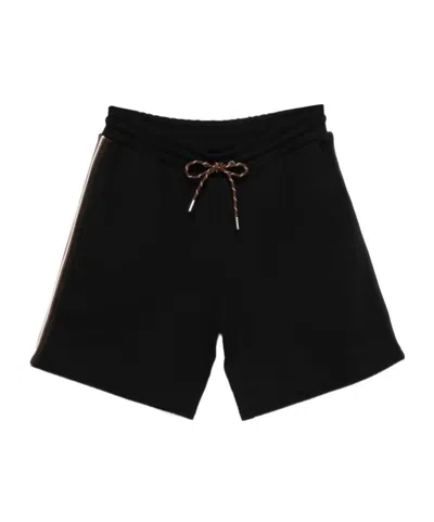 MONCLER MONCLER LOGO PATCH DRAWSTRING SHORTS