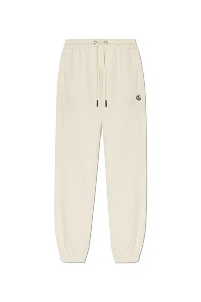 MONCLER LOGO PATCH DRAWSTRING SWEATPANTS