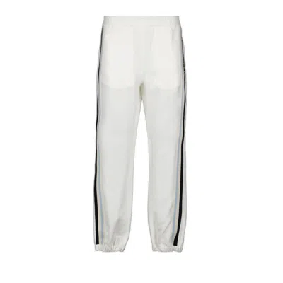 Moncler Logo Patch Drawstring Sweatpants In White