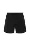 Moncler Crinkled-finish Swim Shorts In Black