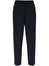 Moncler Logo-patch Drawstring Track Pants In Black