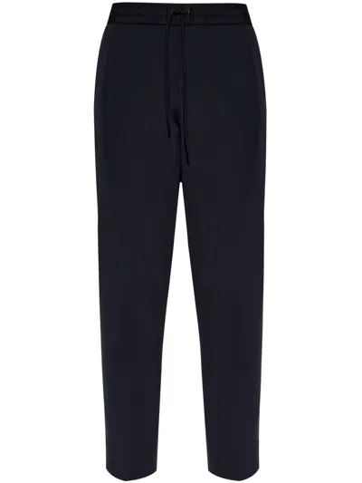 Moncler Logo-patch Drawstring Track Pants In Black