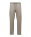 Moncler Logo Patch Drawstring Track Pants In Gray