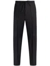 Moncler Logo-patch Drawstring Trousers In Black