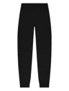 Moncler Logo-patch Elastic-ankle Track Pants In Black