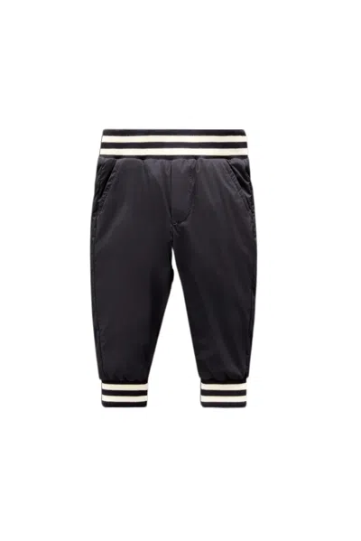 Moncler Logo-patch Elasticated-waist Trousers In Blue