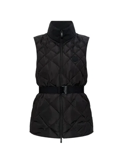 Moncler Logo-patch Gilet In Black