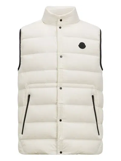 Moncler Lightweight Iconic Vest For Men In White