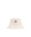 Moncler Logo Patch Hat In White