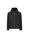 MONCLER LOGO PATCH HOODED JACKET
