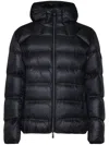 Moncler Logo-patch Hooded Jacket In Black