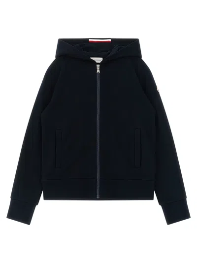 Moncler Kids' Logo Patch Hoodie In Black