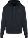 Moncler Logo Hoodie In Black