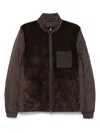 Moncler Logo-patch Jacket In Brown