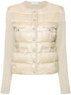Moncler Logo-patch Jacket In Neutrals