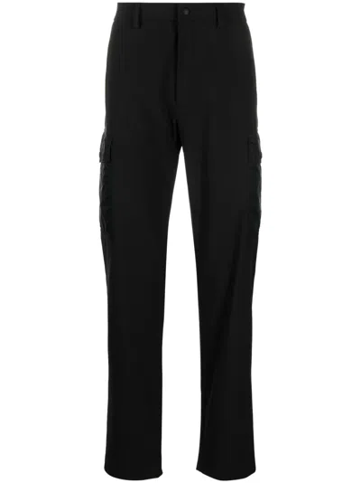 MONCLER LOGO-PATCH JERSEY CARGO TROUSERS