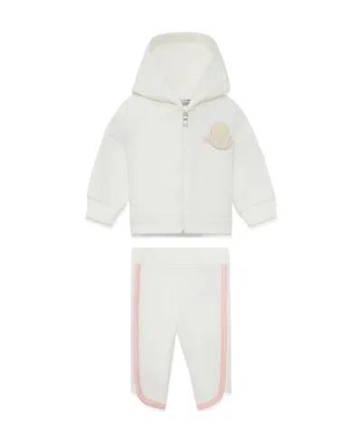 Moncler Logo-patch Jersey Tracksuit In White