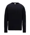 Moncler Wool And Cashmere Crewneck Sweater In Blue
