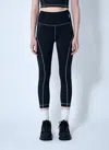Moncler Leggings With Logo Patch And Contrast Stitching