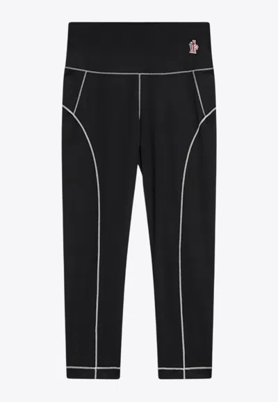 MONCLER LOGO PATCH LEGGINGS