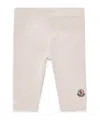 Moncler Logo Patch Leggings Pink In Pink