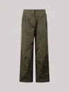 MONCLER MONCLER LOGO-PATCH LIGHTWEIGHT FLARED TROUSERS