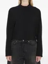 Moncler Logo-patch Long-sleeve Sweatshirt In Black