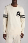 Moncler Logo Patch Long Sleeve T-shirt In Black